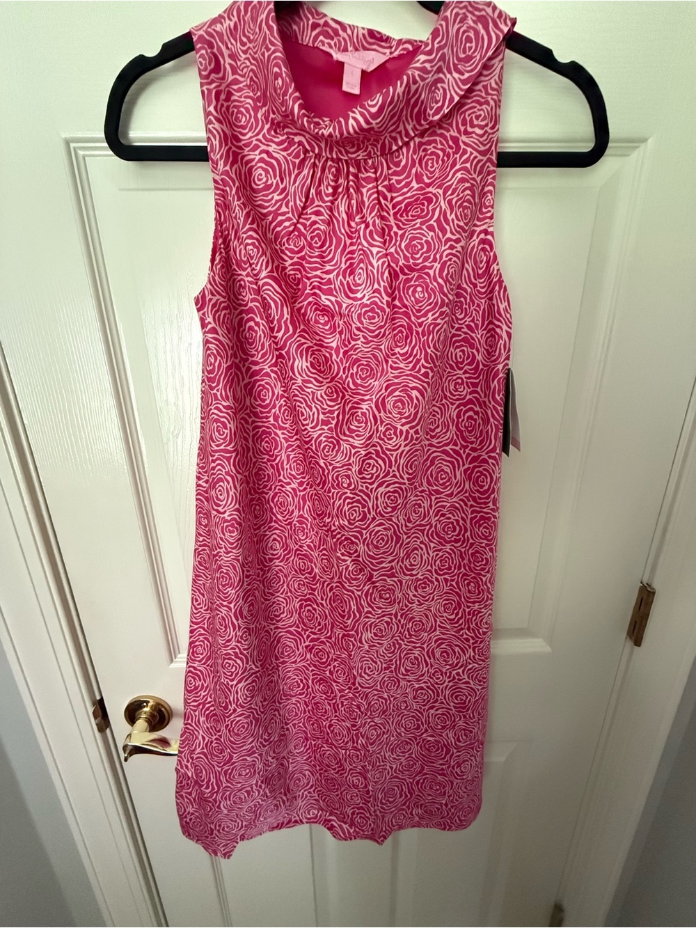 Lilly Pulitzer Hot Pink Floral Sleeveless Shift Dress
